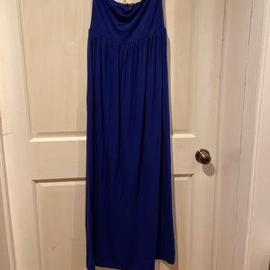 Strapless maxi dress